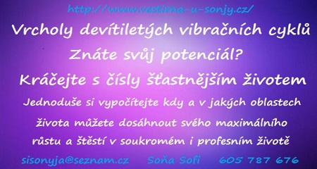 Soňa Sofi: NUMEROLOGIE - Vrcholy devítiletých vibračních cyklů